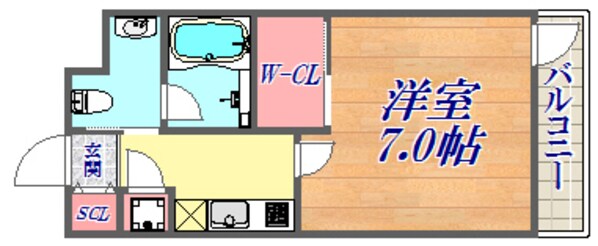 ユリシス新神戸の物件間取画像